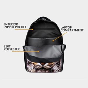 Animal School Bag,School College Backpack,Teenagers Casual Daypack,17 Inch Laptop Backpack for Men (Monkey)