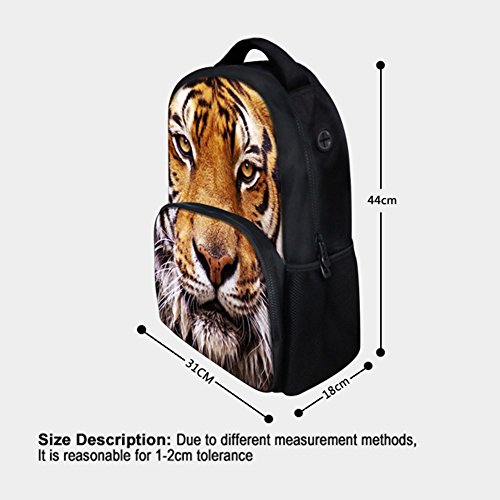 Animal School Bag,School College Backpack,Teenagers Casual Daypack,17 Inch Laptop Backpack for Men (Monkey)