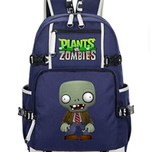 WANHONGYUE Plants vs. Zombies Game Backpack Student Schoolbag Laptop Book Bag Casual Dayback Blue 2,One Size