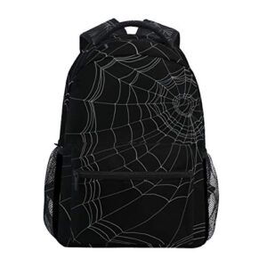 olmopp stylish backpack with goth spider web print, lightweight school college travel bags, chunbb 16″ x 11.5″ x 8″…