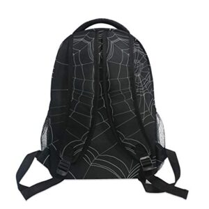 olmopp Stylish Backpack with Goth Spider Web Print, Lightweight School College Travel Bags, Chunbb 16" x 11.5" x 8"…