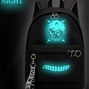 WANHONGYUE Anime Tokyo Ghoul Kaneki Ken Luminous Backpack Book Bag Laptop School Bag Cosplay Daypack Rucksack Bag 1127/4