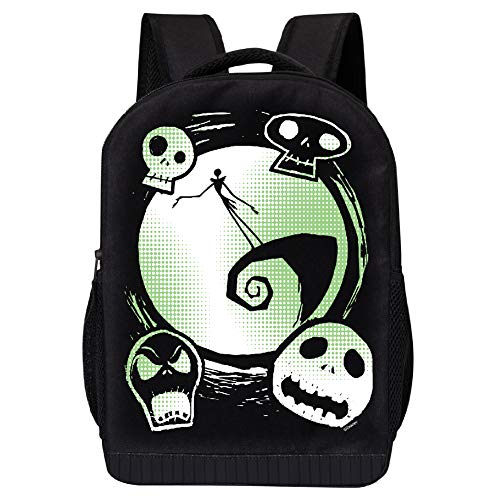 Disney Nightmare Before Christmas Backpack - Jack on the Hill Disney 17 Inch Air Mesh Padded Bag (Jack on the hill)