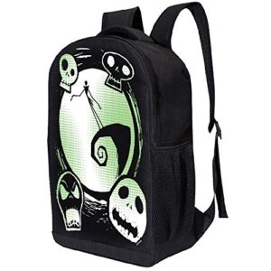 Disney Nightmare Before Christmas Backpack - Jack on the Hill Disney 17 Inch Air Mesh Padded Bag (Jack on the hill)