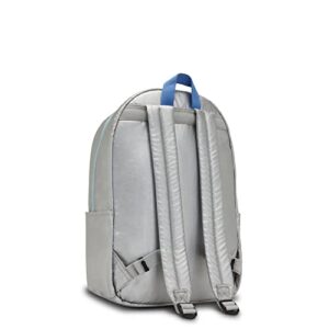 Kipling Hyder 17" Metallic Laptop Backpack Bright Silverbl