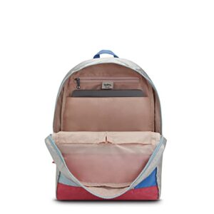 Kipling Hyder 17" Metallic Laptop Backpack Bright Silverbl