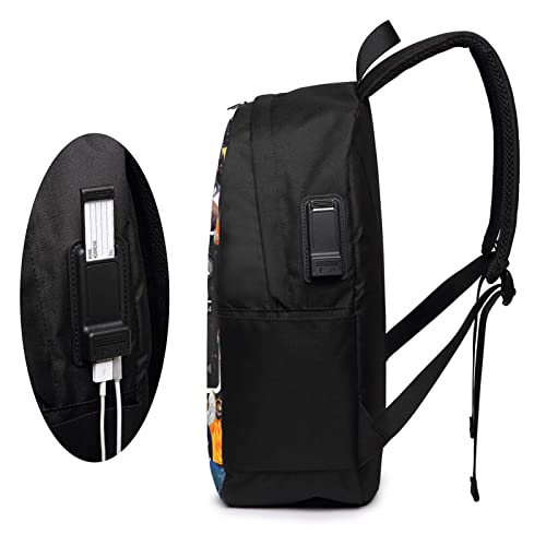 Rod Wave Backpack 17 Inch Laptop Daypack With Usb Port Bookbag For Student School Casual Travel