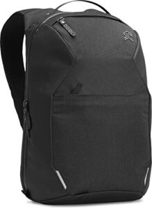 stm myth backpack featuring luggage pass-through 18l/15 laptop – black (stm-117-186p-05)