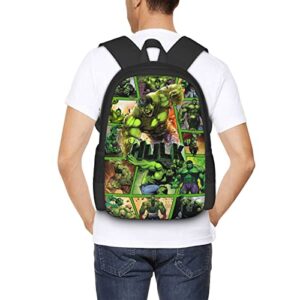 GCNqat Laptop Backpack Super Hero Backpacks 17 Inch Anime Bookbag for Boys Girls Travel Outdoor Activities