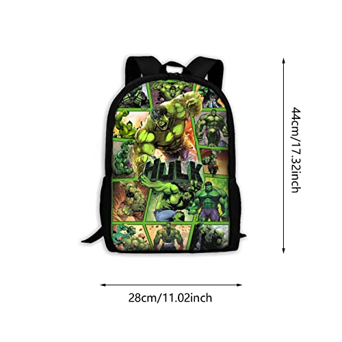 GCNqat Laptop Backpack Super Hero Backpacks 17 Inch Anime Bookbag for Boys Girls Travel Outdoor Activities