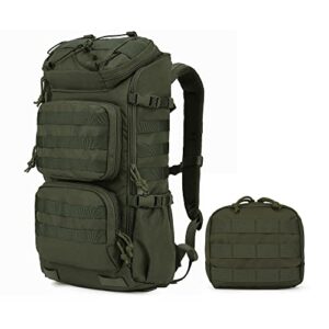 mardingtop bundle items: 28l molle hiking tactical backpack army green