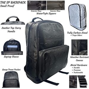 The SP Backpack in All Black Smell Proof BackPack