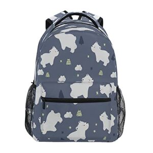 toddler backpack for boys girls kids school bag cute bookbag polar bear backpack