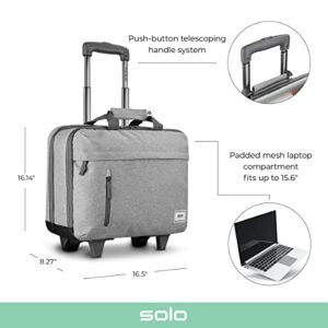 Solo Re:Start Rolling 15.6" Laptop Bag, Grey