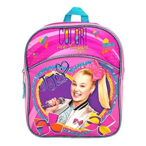 ralme nickelodeon jojo siwa mini backpack for girls & toddlers – 12 inch – pink, purple, blue