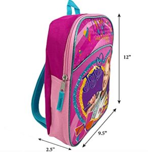 RALME Nickelodeon JoJo Siwa Mini Backpack for Girls & Toddlers - 12 Inch - Pink, Purple, Blue