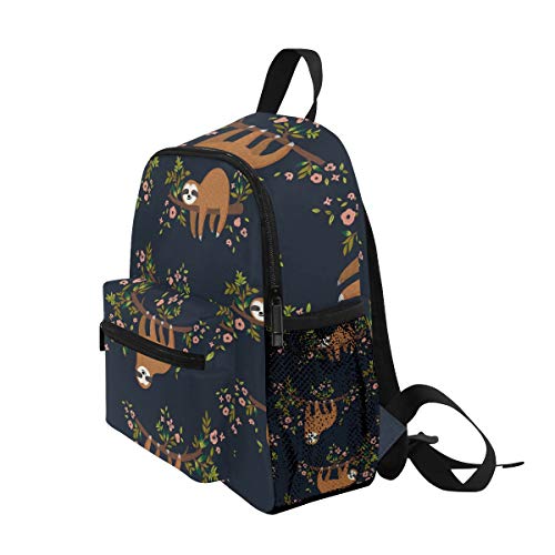 OREZI Cute Sloth On Branch Kids Backpack,Toddler Schoolbag Preschool Bag Travel Bacpack for Little Boy Girl