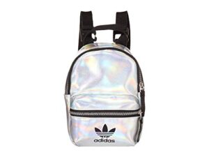 adidas metallic mini pu backpack silver metallic/iridescent one size