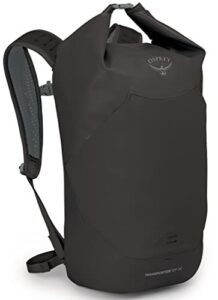 osprey transporter roll top waterproof backpack 30, black