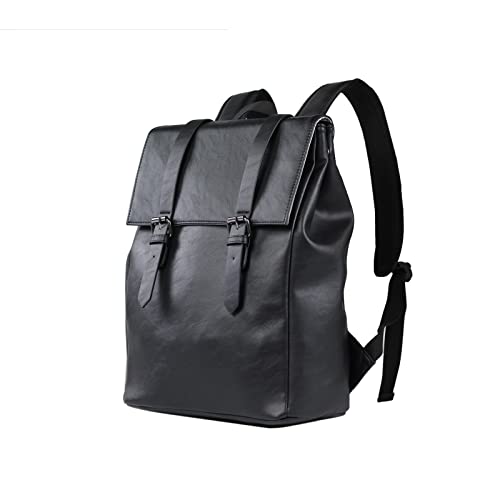 Business Laptop Backapck, Pu Leather Backpack for Travelling Business College, Fits 14.5 Inch Notebook