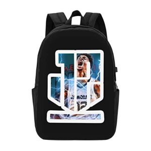 vihira memphis-ja-morant-#12-basketball god adult youth bag backpack schoolbag laptop bag usb camping bag17 inch for, one size