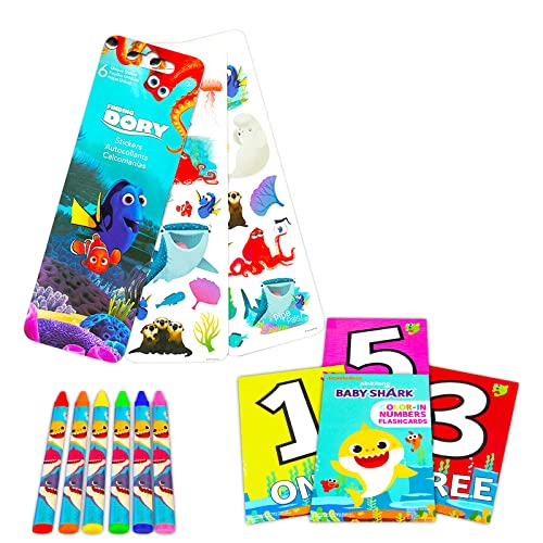Fast Forward Baby Shark Mini Backpack and Art Supplies Bundle - 11" Baby Shark Backpack, Baby Shark Stationery, Stickers | Baby Shark Backpack, Baby Shark Arts and Crafts