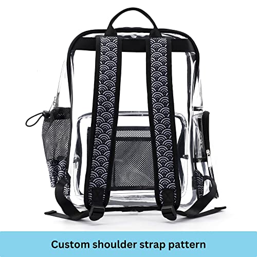 Extra Heavy Duty Clear Backpack, Transparent School Book Bag Boys and Girls, Thick Laptop Bags for for Adults, TPU Bookbags