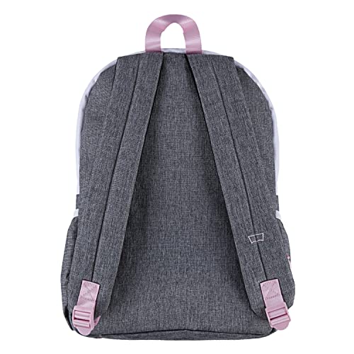 Levi's Unisex-Adults Classic Logo Backpack, Grey/Pink, One Size