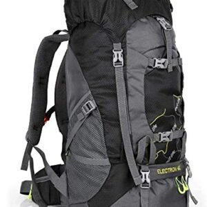 OUTLIFE Hiking Backpack 60L Lightweight Water Reasistant Trekking Bag Durable Outdoor Sport Daypack for Climbing Mountaineering Fishing Travel Cycling