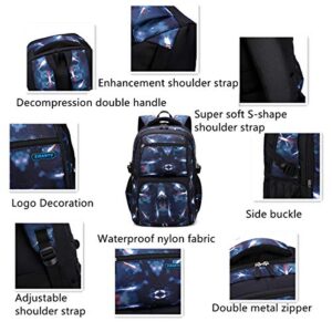 Starry Sky Kids Backpack Primary School Bookbag Elementary Students Daypack Knapsack for Teens