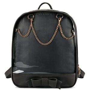 steamedbun ita bag backpack bowknot kawaii pin display backpack bag with insert