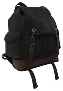 rothco vintage expedition rucksack, black