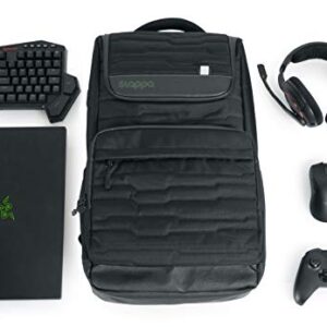 Slappa Gamma Series Gaming Laptop Backpack with Water resistant Zippers; Fits up to 15" Laptops (SL-GAMMA-LAPTOP-BP)