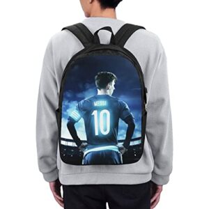 King Of Argentina #10 Messi Classic 17 Inch Laptop Backpack Large Capacity College Backpacks School Bookbags For Women Men