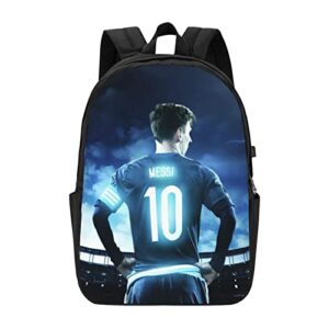 King Of Argentina #10 Messi Classic 17 Inch Laptop Backpack Large Capacity College Backpacks School Bookbags For Women Men