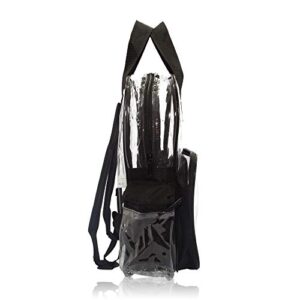 DALIX Clear Backpack with Smooth Plastic Completely Transparent