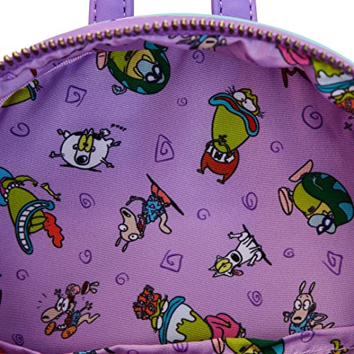 Loungefly Nickelodeon Rockos Modern Life Lenitcular TV Backpack