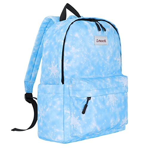 Lvsocrk Kids Backpack for Boys Girls Elementary School Bags for Toddler Kindergarten Primary Bookbag Casual Daypack Bag Travel Backpack for Children 14 Inch Backpack for Laptop (Blue)