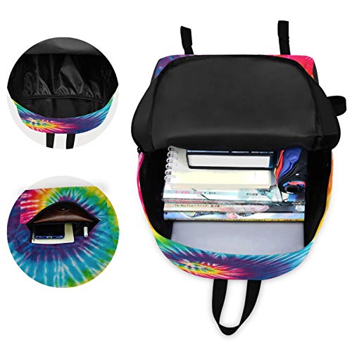 Rainbow Kids Toddler Backpack Lightweight School Book Bag for Boys Girls Tie Dye Preschool Backpack Mini Day Pack for 1th- 6th Grade Children
