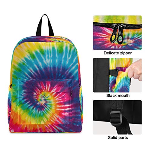 Rainbow Kids Toddler Backpack Lightweight School Book Bag for Boys Girls Tie Dye Preschool Backpack Mini Day Pack for 1th- 6th Grade Children