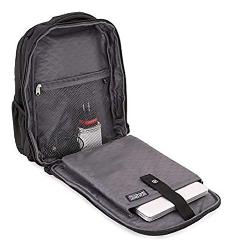 SwissGear 6392 ScanSmart Ultra Premium Large Padded Laptop TSA Friendly Backpack - Black on Black