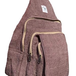 Unique deasign Himalaya Hemp Sling Backpack Hippie Backpack Festival Backpack Hiking Backpack 100% Hemp|100 VEGAN| FAIR TRADE | Handmade with Love.