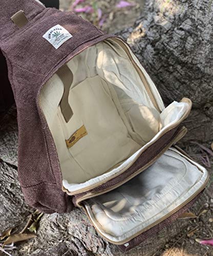 Unique deasign Himalaya Hemp Sling Backpack Hippie Backpack Festival Backpack Hiking Backpack 100% Hemp|100 VEGAN| FAIR TRADE | Handmade with Love.