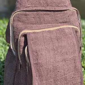 Unique deasign Himalaya Hemp Sling Backpack Hippie Backpack Festival Backpack Hiking Backpack 100% Hemp|100 VEGAN| FAIR TRADE | Handmade with Love.