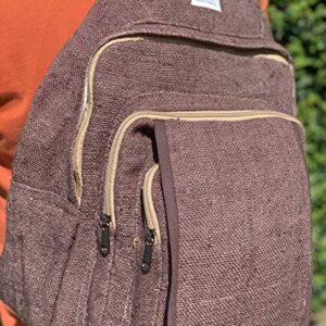 Unique deasign Himalaya Hemp Sling Backpack Hippie Backpack Festival Backpack Hiking Backpack 100% Hemp|100 VEGAN| FAIR TRADE | Handmade with Love.