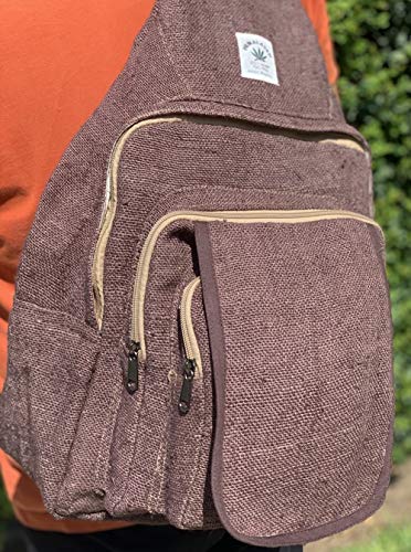 Unique deasign Himalaya Hemp Sling Backpack Hippie Backpack Festival Backpack Hiking Backpack 100% Hemp|100 VEGAN| FAIR TRADE | Handmade with Love.