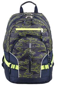 eastsport multi-purpose access school backpack interior laptop sleeve blue