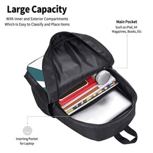 YIROKCOM Casual Anime Backpack for Boys Girls, 3D Printed Cartoon Daypack Laptop Bags Waterproof Backpack for Men Teens Camping Travel Hiking