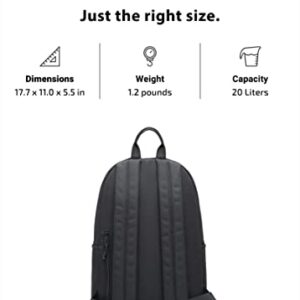 SansPeur BASEL Backpack, Casual Back Pack with Laptop Sleeve, designed for Work, Travel, School & College, Black