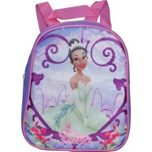 Ruz Princess Tiana Little Girl 10 Inch Mini Backpack (Purple-Pink)